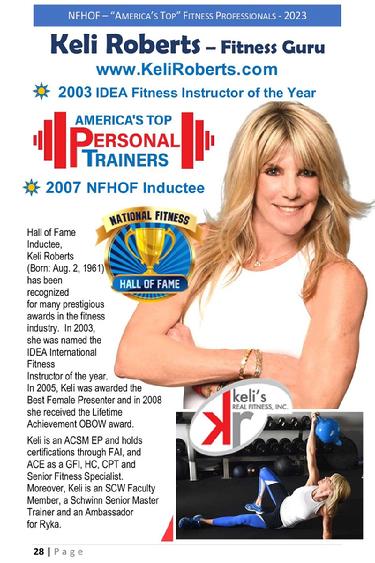 Keli Roberts National Fitness Hall of Fame Inductee