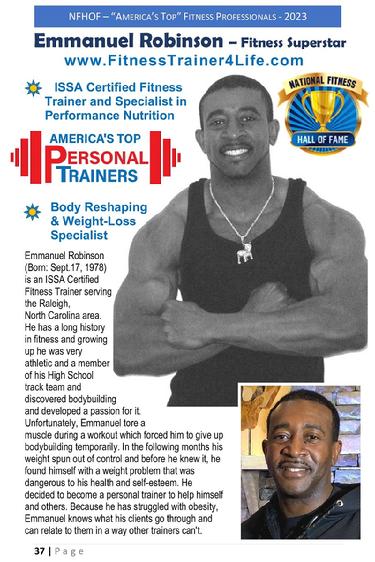 Emmanuel Robinson National Fitness Hall of Fame Professional
